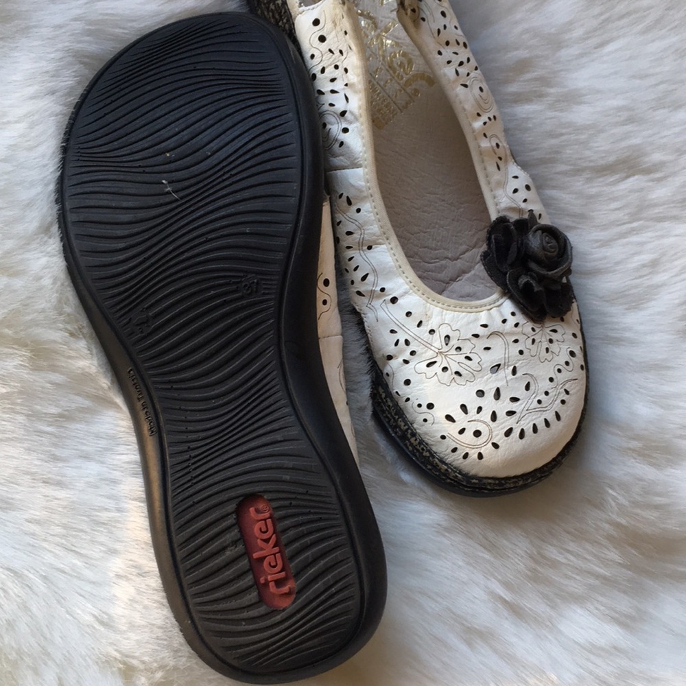 Rieker Women Open Back Shoes Size 37 - Picture 4 of 5